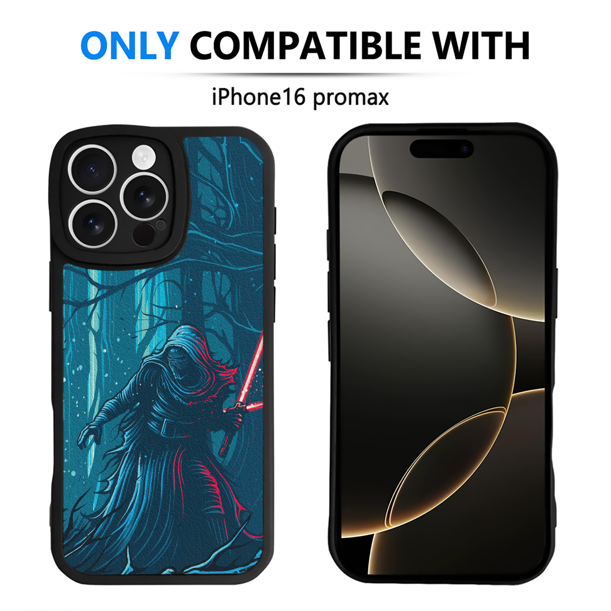 （画像用） スター・ウォーズ Star Wars 【iPhone 16シリーズ対応】シリコンスマホケース（レザー調） 材質：シリコン